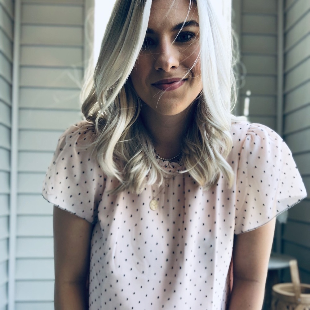 LOFT blush shirt 💕